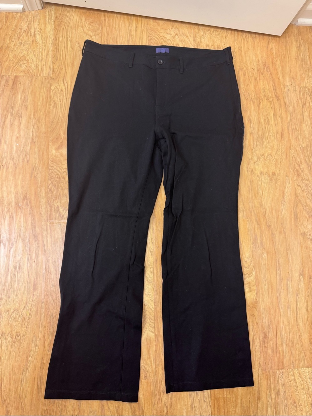 NYDJ Black Straight Leg Trousers Women's 16W Dress Pants